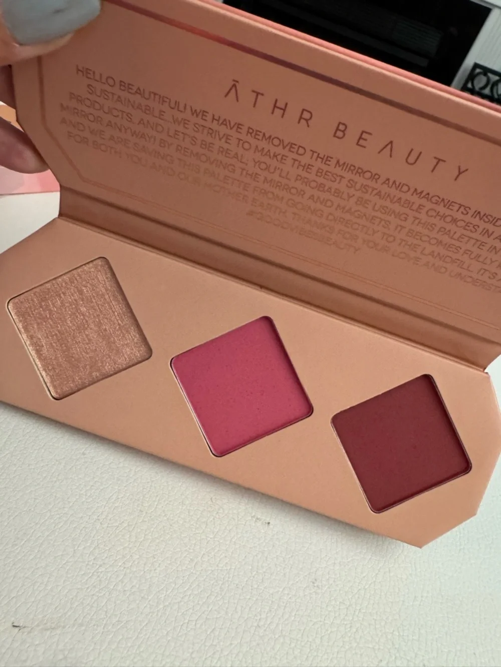 Athr Beauty Trio Cheek Highlight Palette - Ruby